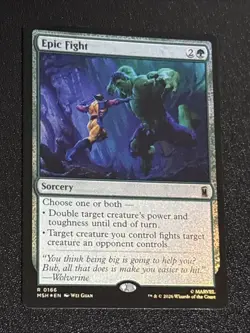 MTG Marvel Super Heroes Epic Fight Foil 0166 Rare - Image 2