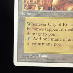 Magic the Gathering - City of Brass - Chronicles - White Border 1995 LP-/MP+ #10 - Image 3