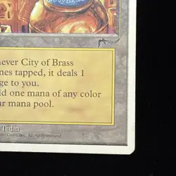 Magic the Gathering - City of Brass - Chronicles - White Border 1995 LP-/MP+ #10 - Image 4