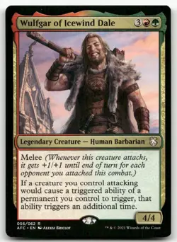 Wulfgar of Icewind Dale #56 (NM) Forgotten Realms AFC Magic MTG - Image 1