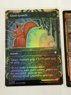 Giant Growth Borderless Secrets of Strixhaven Mystical Archive Foil 52 - Image 1