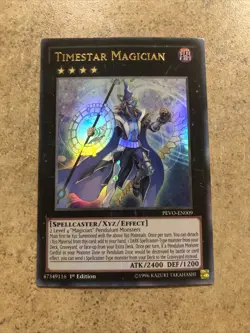Yugioh! Timestar Magician PEVO-EN009 1st Edition Ultra Rare VLP - Image 1