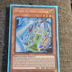Yu-Gi-Oh! Mystical Elf White Lightning LDS3-EN135 Secret Ltd EN 800/2000 - Image 1