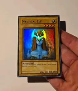 Yugioh Mystical Elf LOB-062 Super Rare LP - Image 3