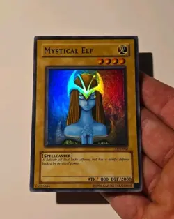 Yugioh Mystical Elf LOB-062 Super Rare LP - Image 4