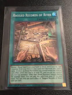 Yugioh! Ragged Records of Rites Super Rare CORI-EN062 NM - Image 1