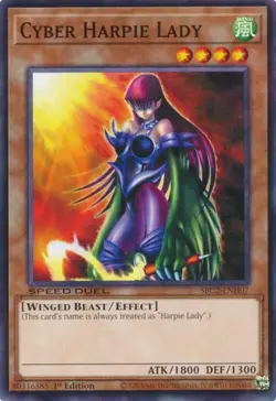 Yugioh! Cyber Harpie Lady - SBC2-ENH07 - Common - 1st Edition Near Mint, English - Image 1