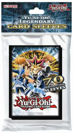 Konami Official Yugioh Legendary Card Sleeves (70 sleeves) Yugi, Kaiba, Joey - Image 1