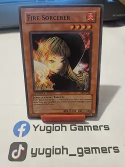Yu-Gi-Oh Fire Sorcerer LON 1st Edition Common Heavy Played - Image 1