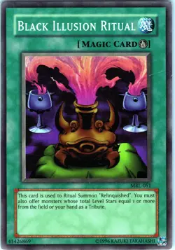 Black Illusion Ritual Unlimited Super Rare Magic Ruler MRL-051 HP - Image 1
