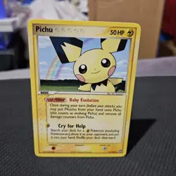 Pichu Pokemon TCG EX Power Keepers Rare Card #21/108 - Image 1