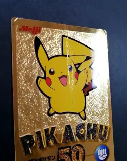 Pokemon Card Pikachu Gold Foil Japanese Meiji Get Card Promo 2000 (2) - Image 2