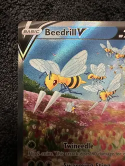 Beedrill V Alt Art 161/189 Astral Radiance Pokemon Card NM - Image 3