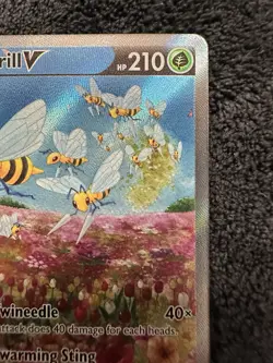 Beedrill V Alt Art 161/189 Astral Radiance Pokemon Card NM - Image 4