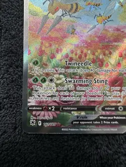 Beedrill V Alt Art 161/189 Astral Radiance Pokemon Card NM - Image 5