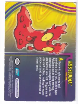 Slugma #16 Topps Johto League Champions Trading Cards Pokemon Damaged - Image 2