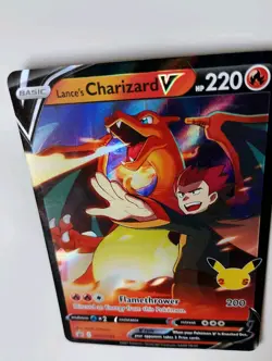 Pokemon TCG Card Lance's Charizard V SWSH133 25th Celebrations Promo Pack Fresh - Image 3
