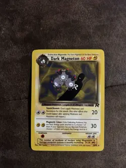 2 Rare Magneton Cards – Dark Magneton Team Rocket + Magneton WOTC – LP - Image 5