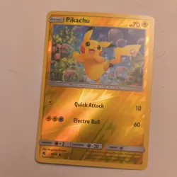 Pikachu 19/68 Hidden Fates 2019 REVERSE HOLO FOIL Pokemon TCG Card - NM - Image 2