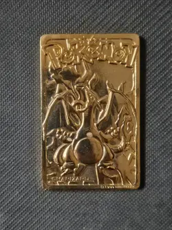 Pokemon Limited Edition 1999 Charizard 23K Gold Plated Trading Card Burger King - Image 2