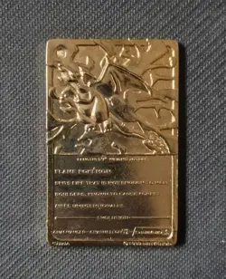 Pokemon Limited Edition 1999 Charizard 23K Gold Plated Trading Card Burger King - Image 3