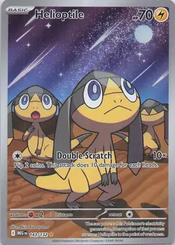 Helioptile 143/132 Illustration Rare Pokemon Card MEGA EVOLUTION - English NM - Image 1
