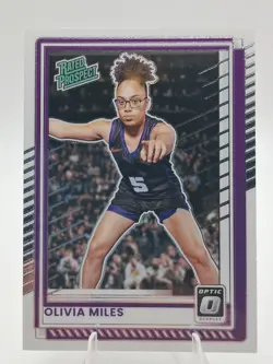 Olivia Miles 2025-26 Donruss Basketball Optic Holo Rated Prospect TCU Lynx #89 - Image 1