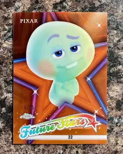 2025 Topps Chrome Disney 22 Future Stars Orange Refractor /25 #FS-2 Soul - Image 1
