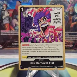 Hair Removal Fist OP12-098 UC Legacy of the Master One Piece Card Game NM/M - Image 1
