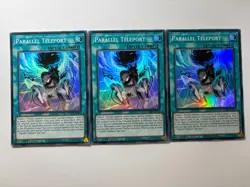 3 x Parallel Teleport DUAD-EN059 Super Rare 1st Edition YuGiOh Playset NM - Image 1