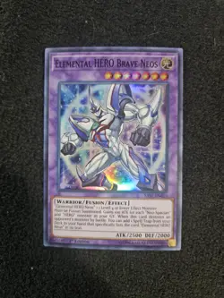 Elemental HERO Brave Neos SAST-EN035 Super Rare Yugioh Card - Image 1