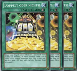 yugioh 3x Doppelt oder nichts! YS13-DE024 COMMON 1AUFLAGE DEUTSCH - Image 1