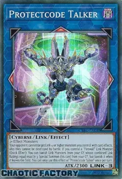 YUGIOH CYAC-EN048 Protectcode Talker Super Rare 1st Edition NM - Image 1