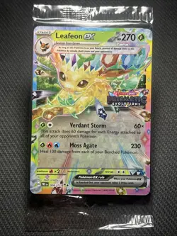 Pokemon TCG Leafeon EX 006/131 STAMPED PROMO Card Prismatic Evolutions SEALED - Image 1