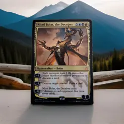 Nicol Bolas, the Deceiver MTG Hour of Devastation Foil Card, Lightly Played - Image 1