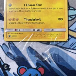 Pokemon TCG Sealed Ash's Pikachu SM108 Promo Trading Card Near Mint English New - Image 3