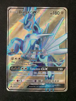 Pokemon TCG Dialga GX Full Art 125/131 Sm-Forbidden Light Holo Card - Image 1