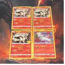 Pokemon TCG Reshiram 4 Card Lot McDonald's 25th/Vivid Voltage AR Holo Eng - Image 1