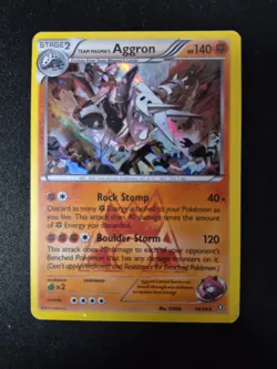 Pokemon TCG Team Magma’s Aggron 14/34 - Holo Rare XY Double Crisis LP - Image 1