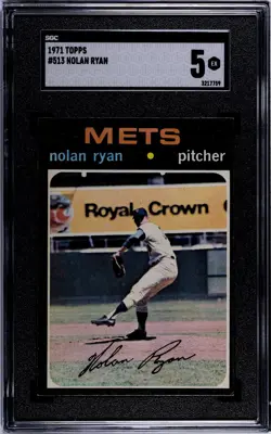 1971 Topps #513 Nolan Ryan -strong- SGC 5 EX Pitcher New York Mets HOF - Image 1