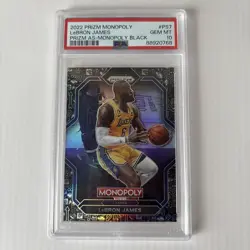 2022-23 Prizm Monopoly LeBron James All Stars Black #PS7 PSA 10 - Image 1