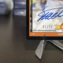 2026 TOPPS SERIES 1 1991 Black SAMUEL BASALLO RC AUTO /10 ORIOLES - Image 3