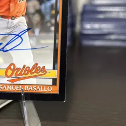 2026 TOPPS SERIES 1 1991 Black SAMUEL BASALLO RC AUTO /10 ORIOLES - Image 4