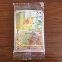 Pokemon TCG Fennekin #80 Chaos Rising Pokemon Center ETB Stamped Promo SEALED - Image 1