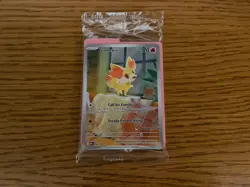 Pokemon TCG Fennekin Pokemon Center Stamped Promo Sealed From Chaos Rising ETB - Image 1