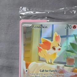 Pokemon TCG Fennekin #80 Chaos Rising Pokemon Center ETB Stamped Promo SEALED - Image 2