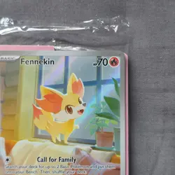 Pokemon TCG Fennekin #80 Chaos Rising Pokemon Center ETB Stamped Promo SEALED - Image 3