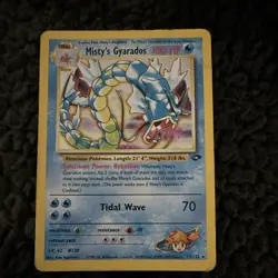 Pokemon TCG Misty’s Gyarados 13/132 WotC Holo Rare EN 100 HP - Image 1