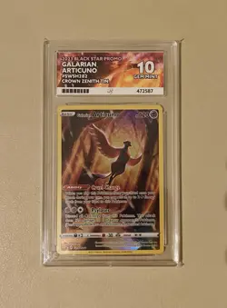 Pokemon Crown Zenith: Galarian Articuno Black Star Promo SWSH282 ACE 10 GEMMINT - Image 4