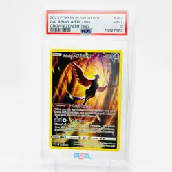 2023 POKEMON BLACK STAR PROMO SWSH282 GALARIAN ARTICUNO CROWN ZENITH TIN- PSA 9 - Image 1